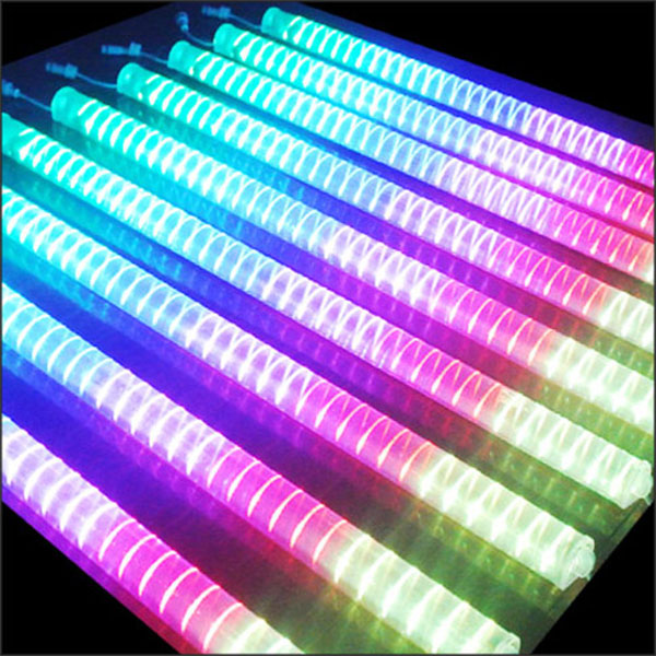 DC24V 10W Waterproof IP67 outdoor use universal engineering programmable addressable led full color pixel guardrail tube lights